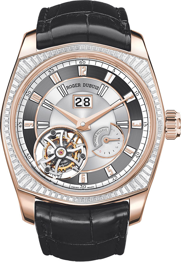 La Monégasque 玫瑰金鑲鑽飛行陀飛輪腕錶