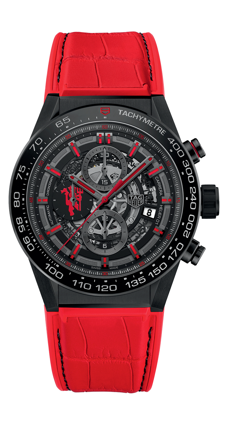 Carrera Heuer 01 自製計時錶曼聯特別版