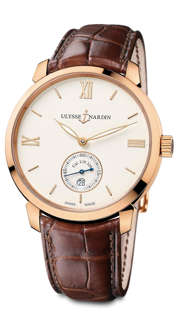 Classico自製機芯鎏金腕錶