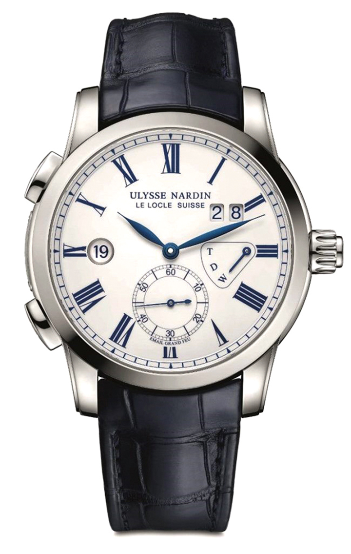 經典雙時琺瑯腕錶