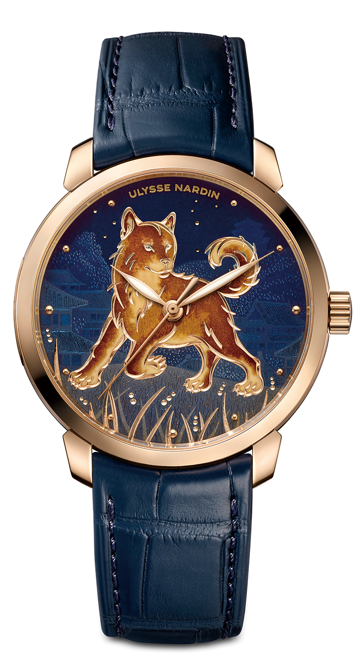 Classico鎏金戌犬腕錶