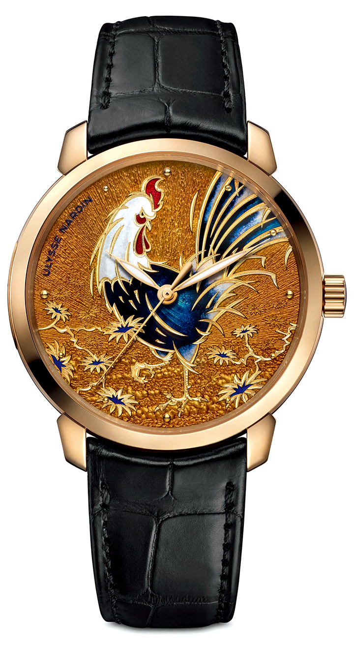 Classico 鎏金金雞腕錶