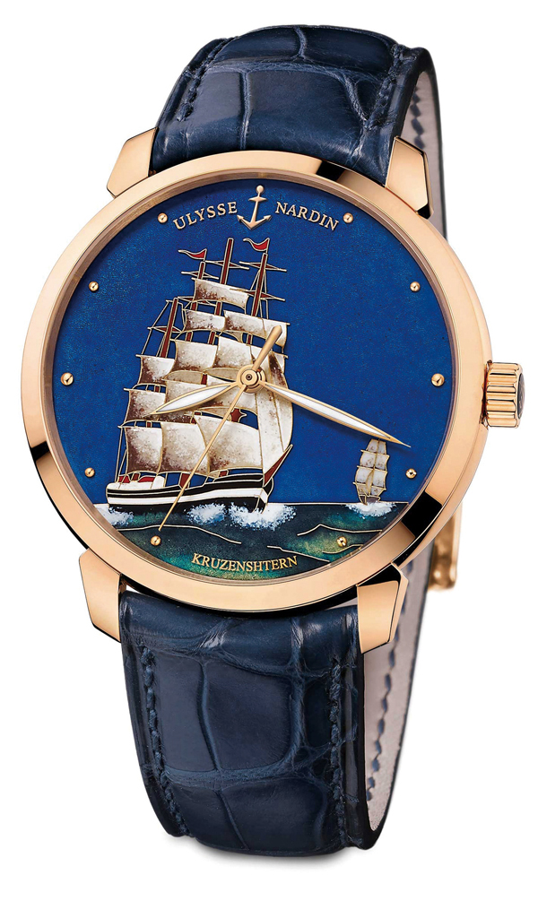 Classico Kruzenshtern克魯森斯登號鎏金琺瑯腕錶