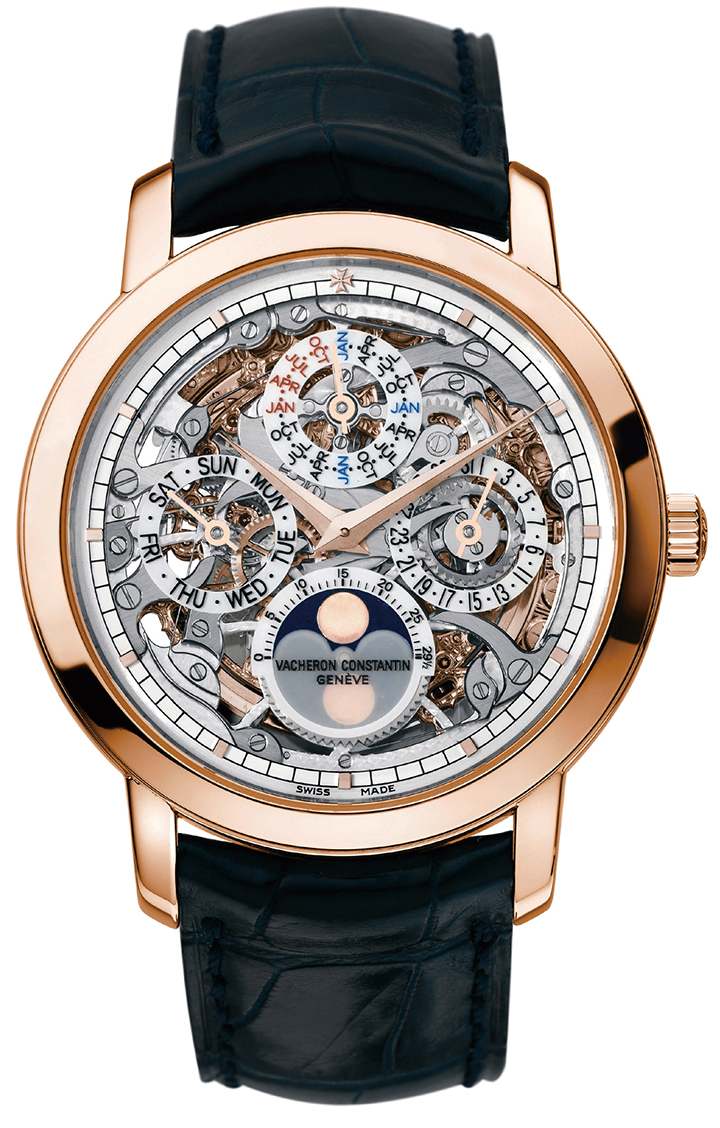 Traditionnelle 鏤雕萬年曆腕錶