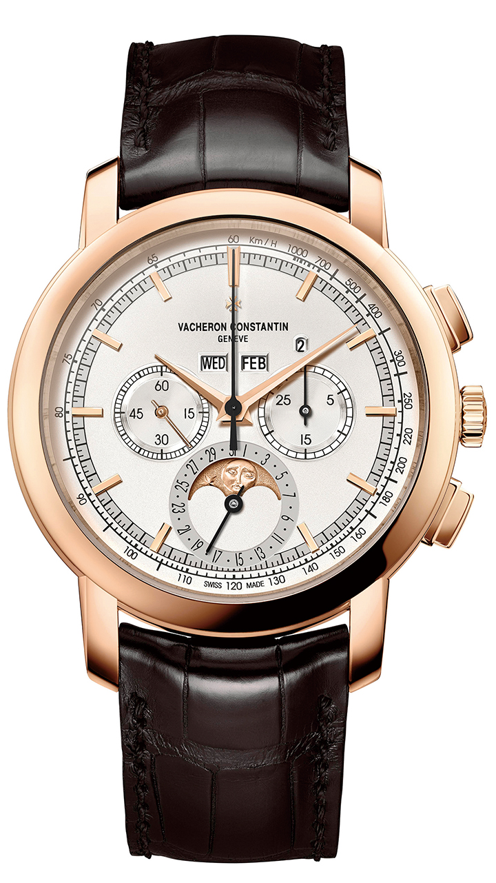 Traditionnelle 計時萬年曆腕錶