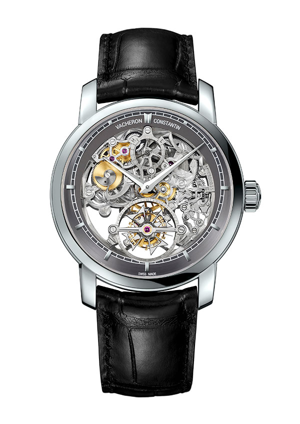 Traditionnelle 鏤雕14天陀飛輪腕錶