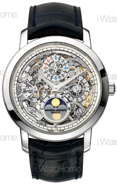 Patrimony Traditionnelle 鏤空萬年曆錶