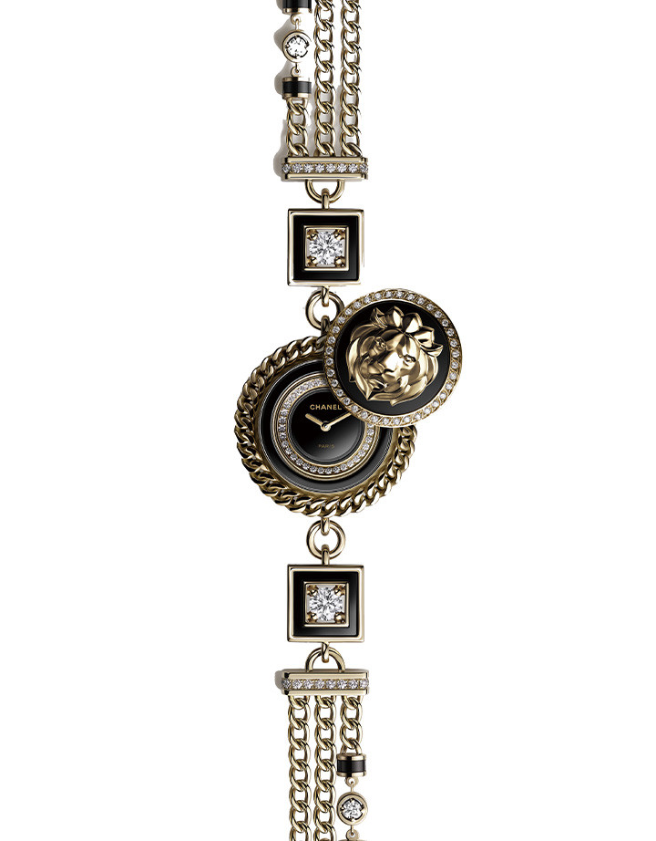 The Lion of Mademoiselle "Double Lion Buttons"項鍊錶