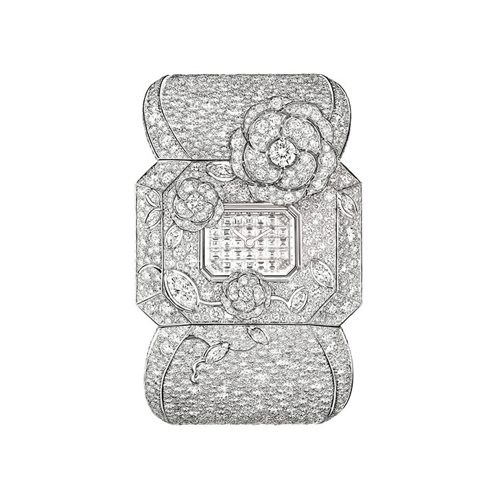 山茶花頂級珠寶神秘腕錶