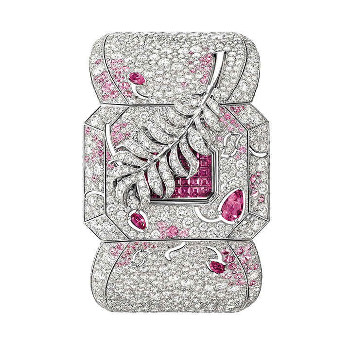 羽毛頂級珠寶神秘腕錶