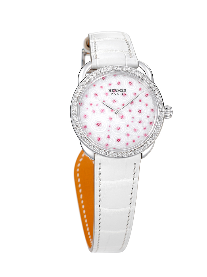 HERMES Arceau 千花水晶藝術腕錶