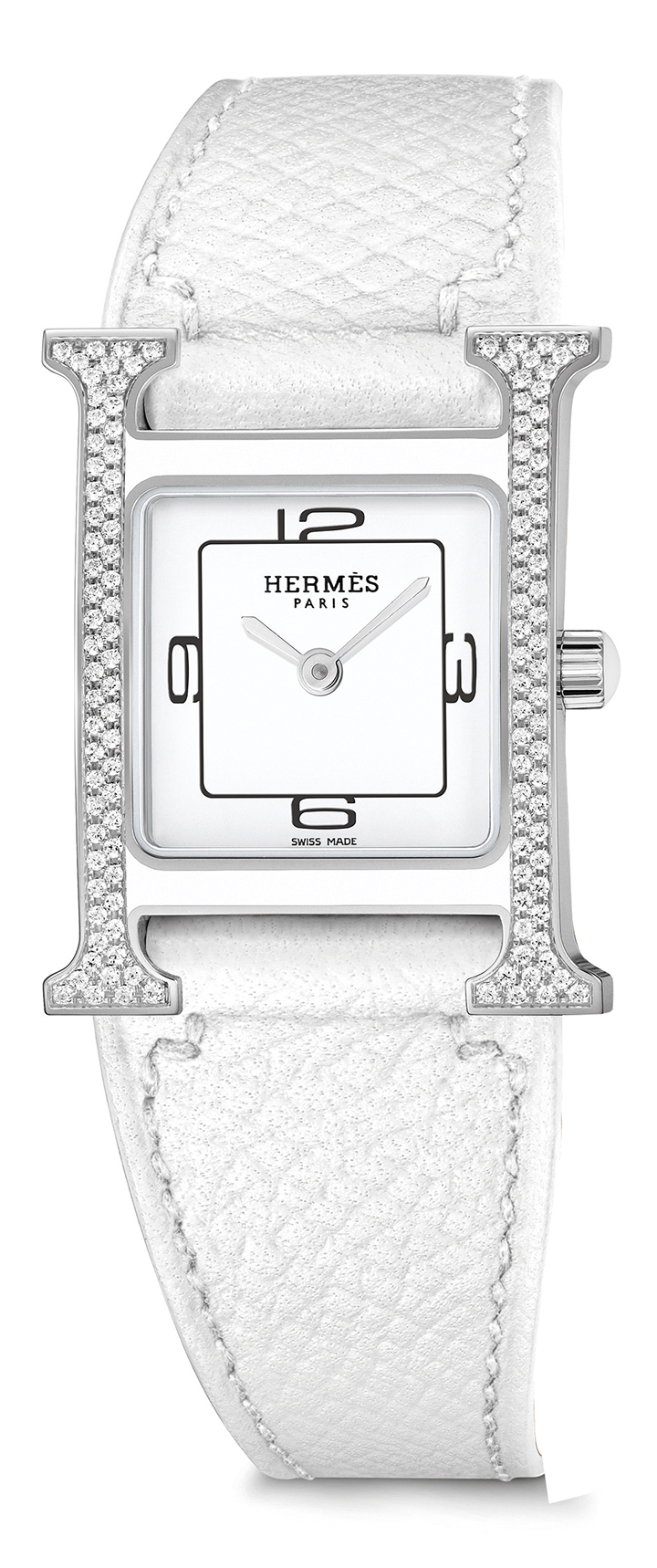 HERMES Heure H Double Jeu漆面珠寶腕錶