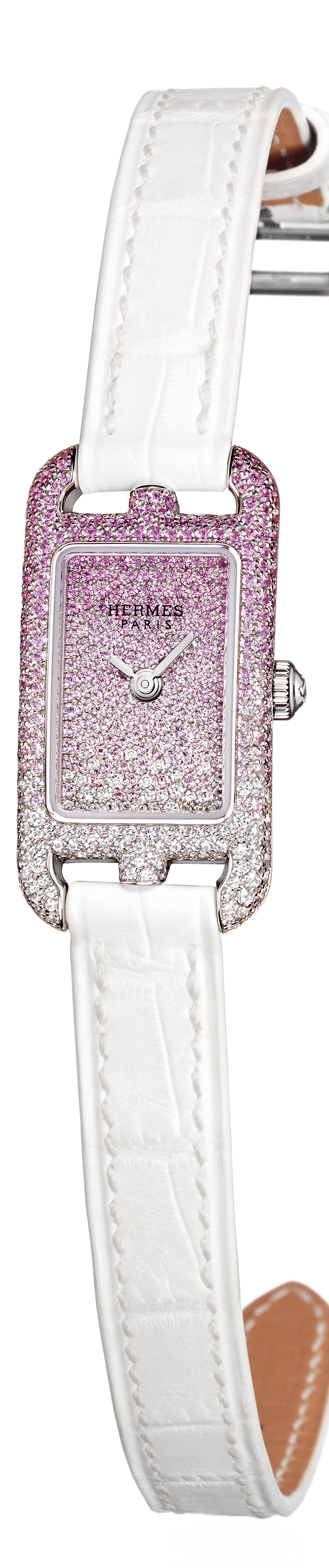 HERMES Nantucket 雪花珠寶腕錶