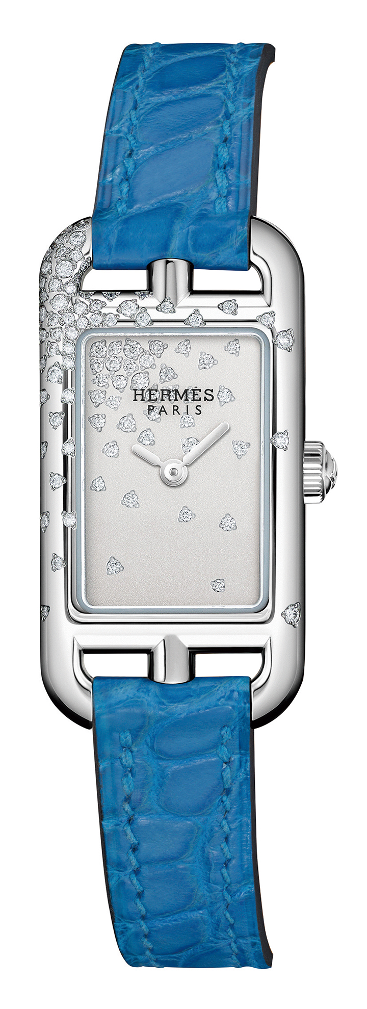 HERMES Nantucket 飄花鑽錶