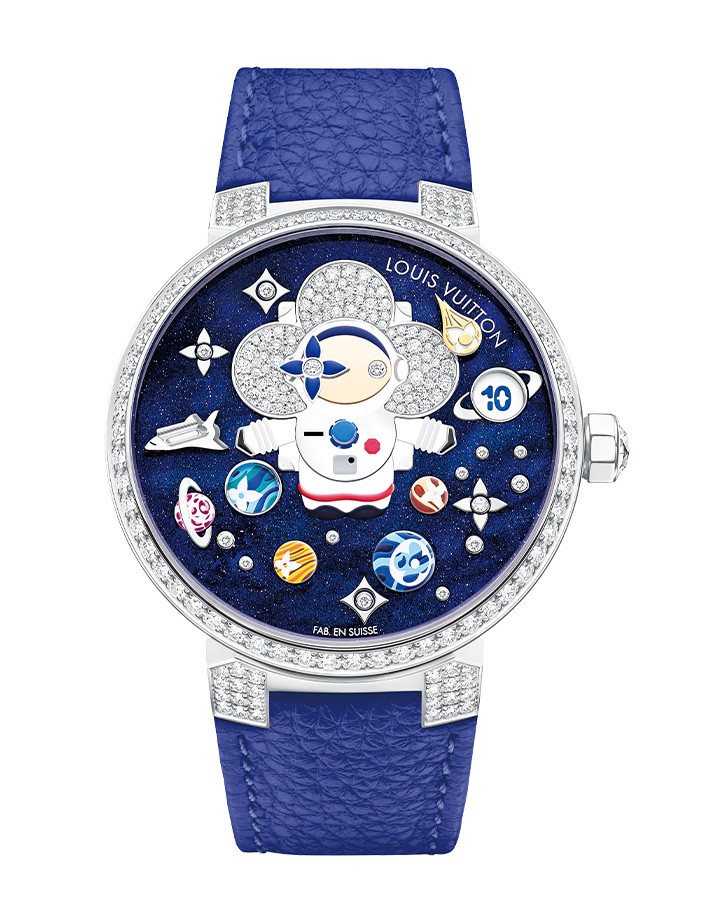 Tambour Slim Vivienne跳時腕錶-太空人款