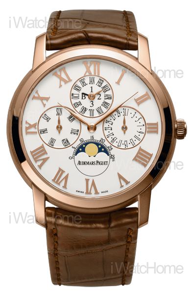 Jules Audemars限量龍超薄萬年曆腕錶