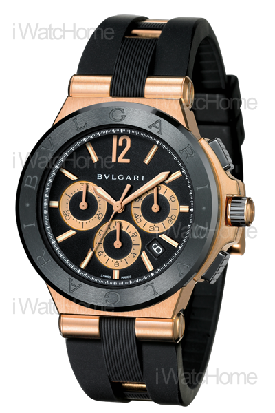 Diagono Ceramic 玫瑰金陶瓷計時腕錶