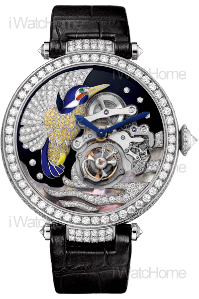 CARTIER 青鳥陀飛輪珠寶腕錶