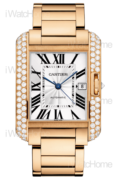 CARTIER Tank Anglaise英國坦克鑽錶（大型款）