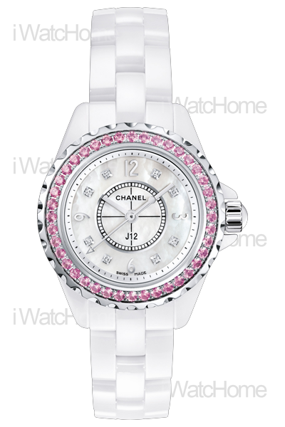 J12 29mm 粉紅藍寶石腕錶