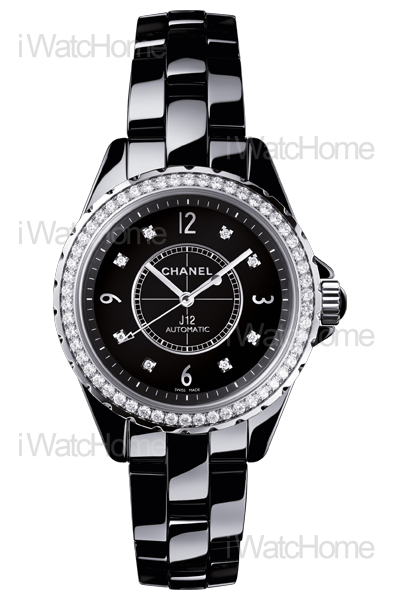 J12 黑色細鑽石錶圈腕錶