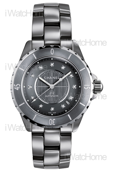 J12 Chromatic 12顆鑽石時標腕錶