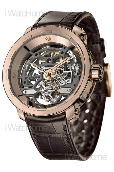 DEWITT Twenty-8-Eight鏤空陀飛輪腕錶