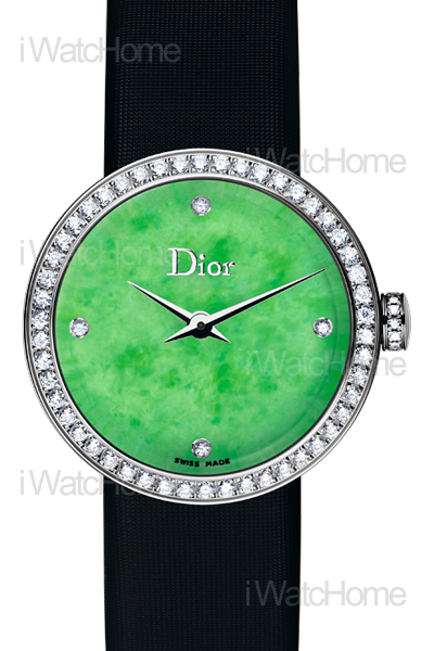 DIOR La D de Dior 玉石鑲鑽鑽石腕錶