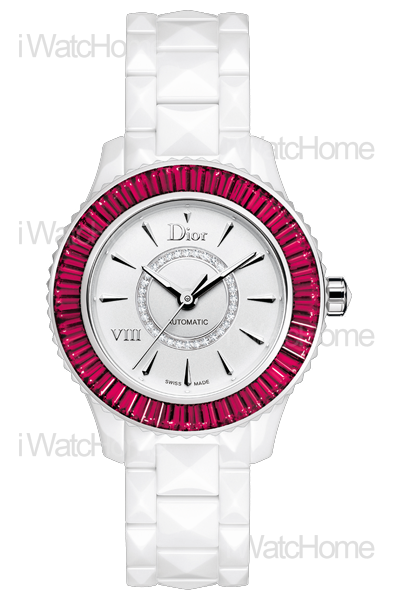 DIOR VIII Baguette 紅寶石梯鑽腕錶