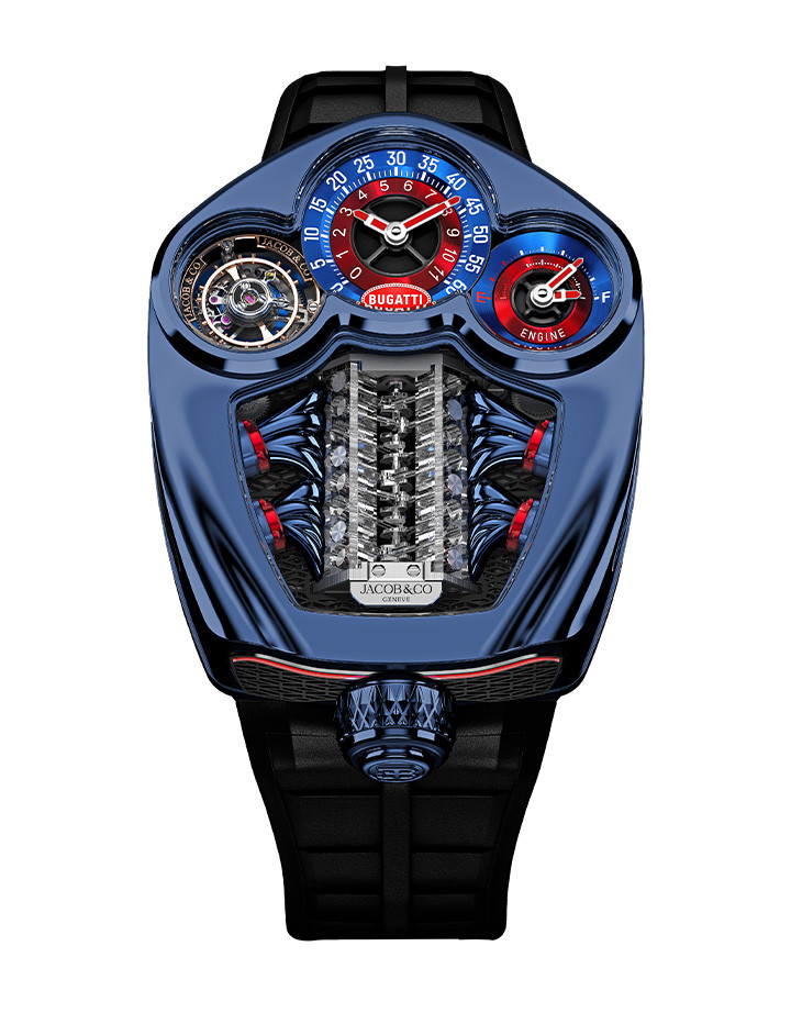 Bugatti Tourbillon Titanium & Blue PVD