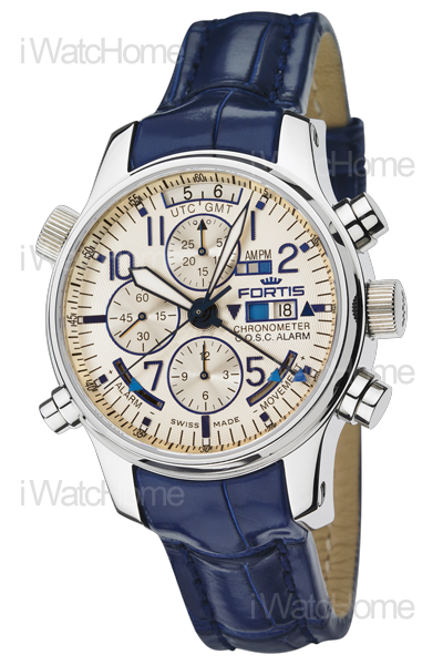 FORTIS FORTIS F-43 Flieger 系列鬧鈴 GMT 計時碼錶