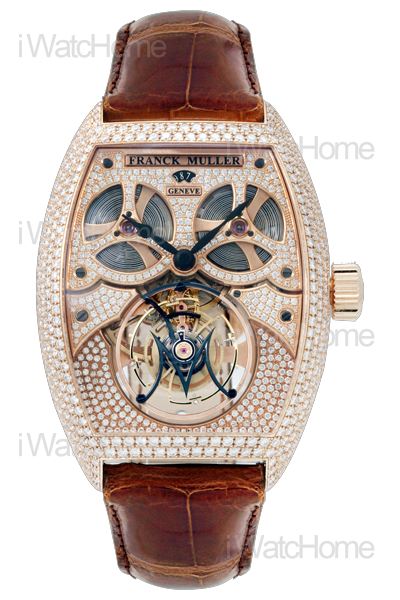 FRANCK MULLER Giga 鏤空全鑲鑽陀飛輪腕錶