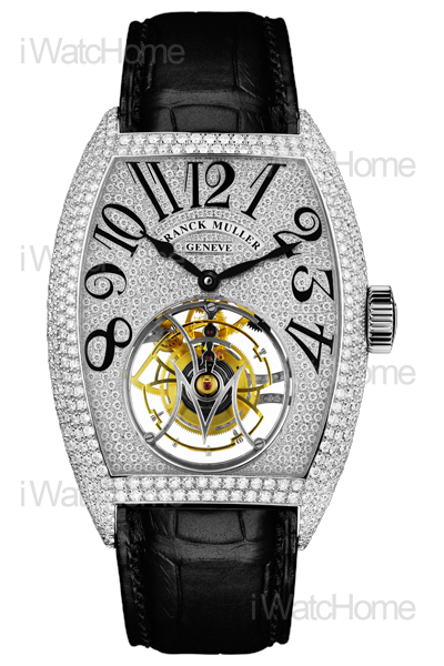 FRANCK MULLER Giga 全鑲鑽陀飛輪腕錶