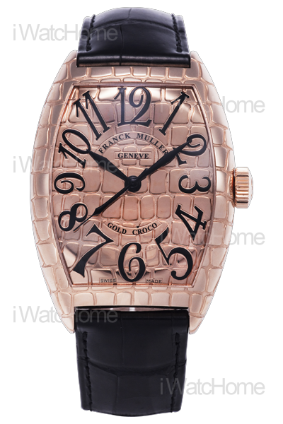 FRANCK MULLER Gold Croco 玫瑰金腕錶