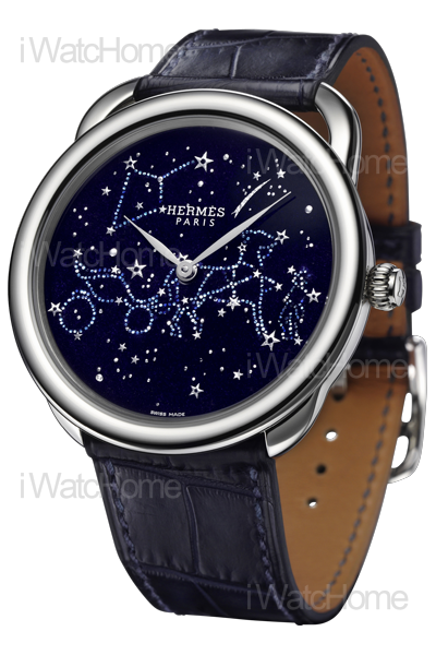 HERMES Arceau「星空」大明火鑲金琺瑯腕錶