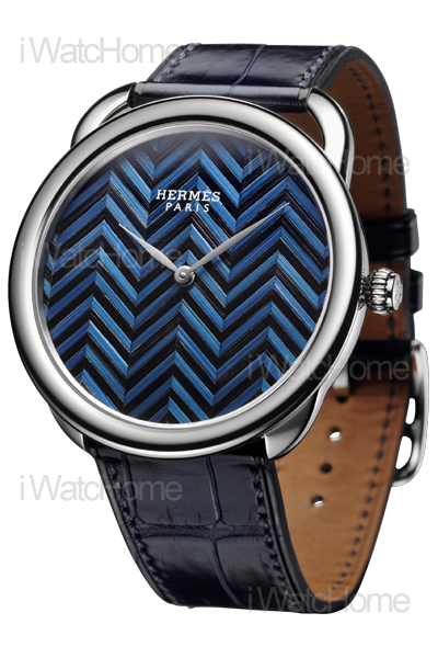 HERMES Arceau 麥稈鑲嵌藝術腕錶