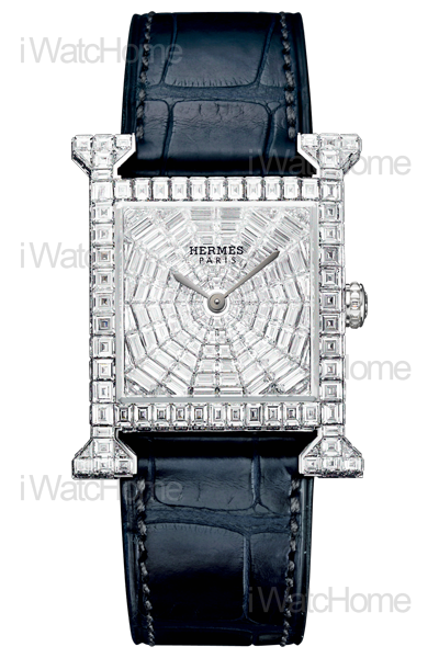 HERMES H Hour 全梯鑽珠寶腕錶