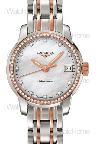 Saint-Imier 聖米爾系列雙色金鑲鑽女錶