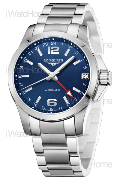 Conquest 征服者系列兩地時間24小時顯示腕錶