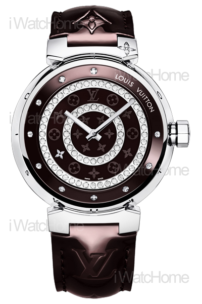 Tambour Disc Amarante Large 鑲鑽腕錶