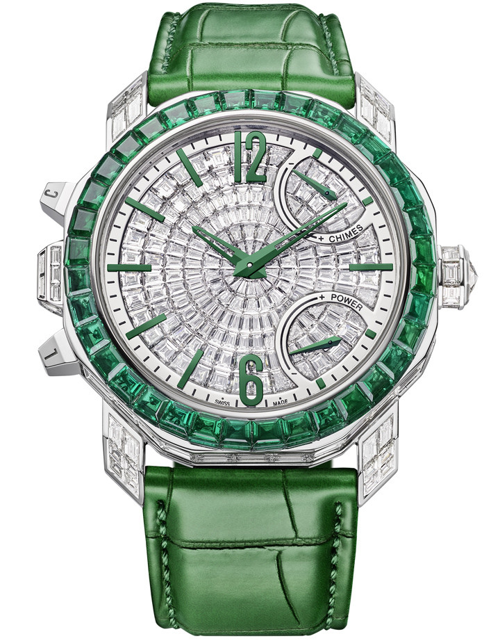 OCTO ROMA EMERALD GRANDE SONNERIE祖母綠與鑽石大自鳴腕錶