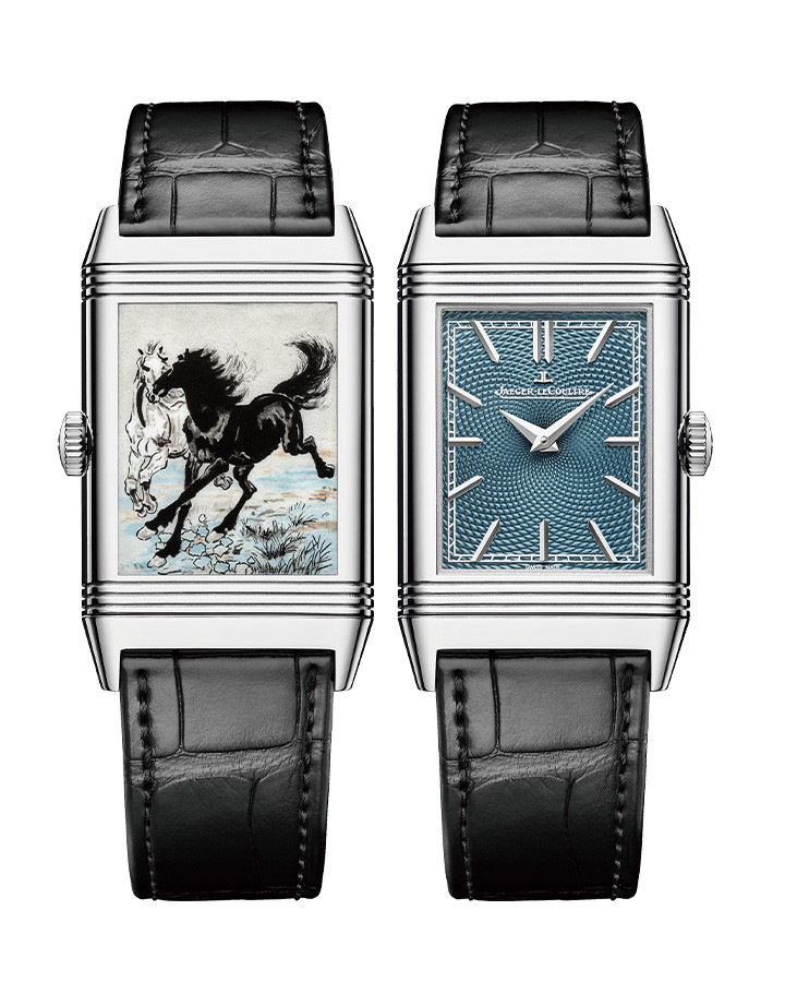 翻轉系列琺瑯腕錶「徐悲鴻」限量版「雙駿圖」款