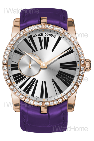 Excalibur 42 玫瑰金自動上鍊鑲鑽腕錶