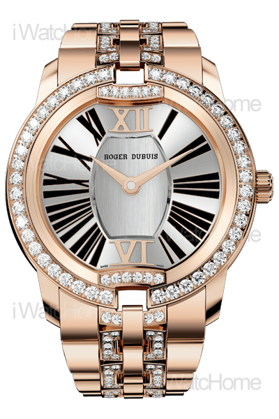 Velvet 玫瑰金鑲鑽鍊帶腕錶