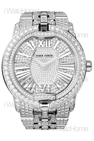 Velvet 白金鑲鑽鍊帶腕錶