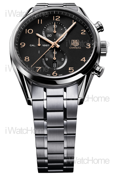TAG HEUER CARRERA Caliber 1887 43MM 黑面計時碼錶