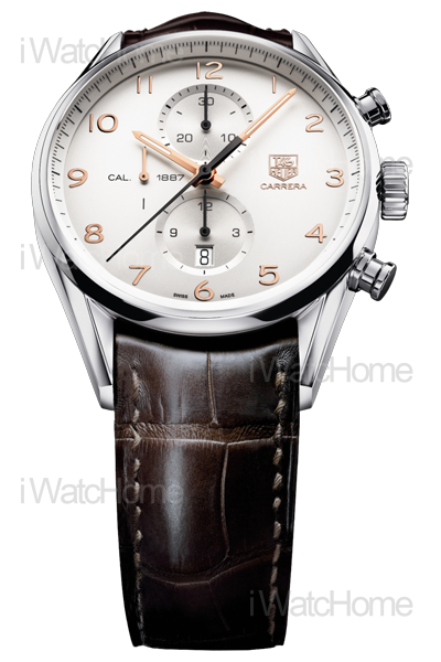 TAG HEUER CARRERA Caliber 1887 43MM 白面計時碼錶
