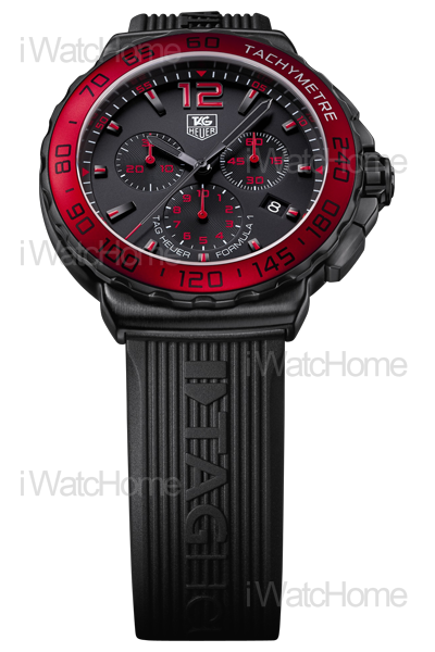 TAG HEUER Formula 1 紅色鋁圈碳化鈦計時碼錶